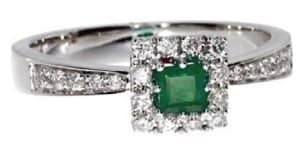 Emerald Engagement Ring