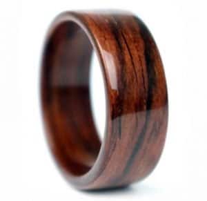 Rosewood Wooden Wedding Ring rosewood