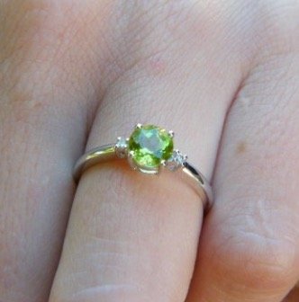 peridot engagement rings