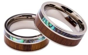 wooden rings wooden engagement ring