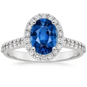 18K White Gold SAPPHIRE