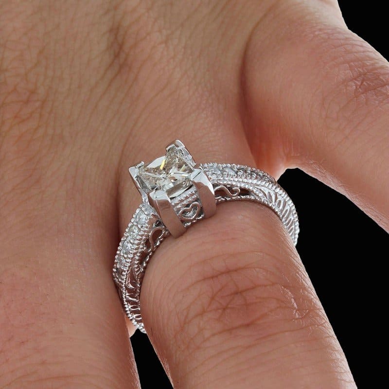 Princess Cut Diamond Engagement Ring20