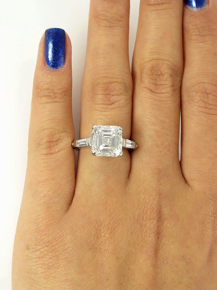 asscher cut ring