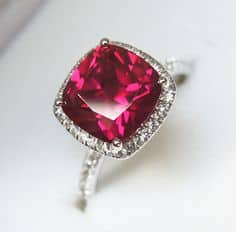 ruby wedding engagement ring