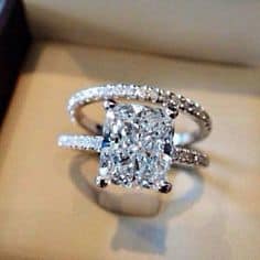 radiant engagement ring