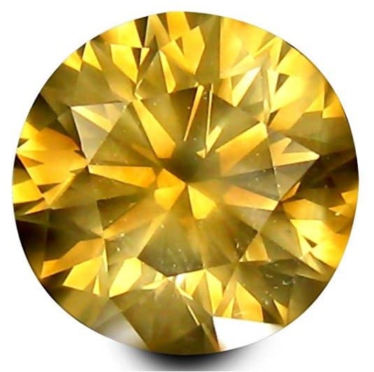 gia certified round cut fancy brownish green yellow diamond natural loose stone