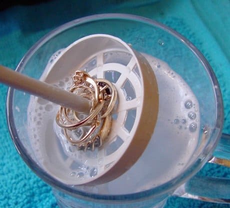 cleaning sterling silver with soap and water