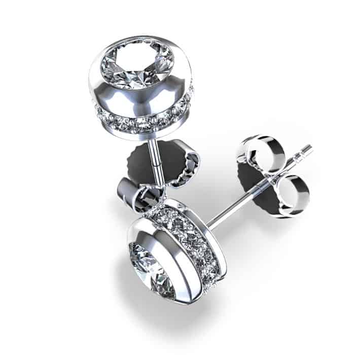 palladium earrings