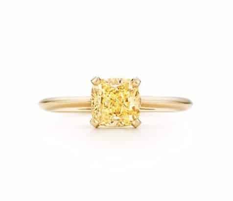 tiffany yellow diamond ring