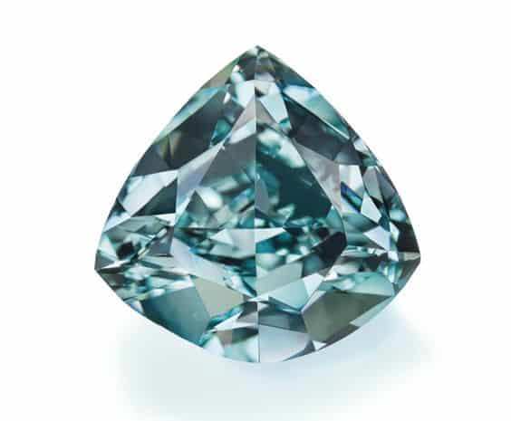 vivid blue green diamond