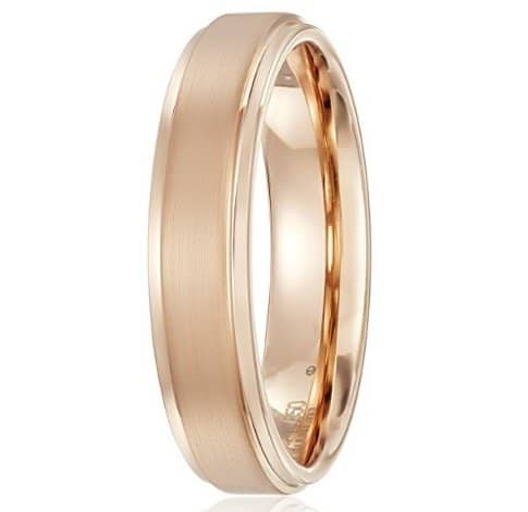 tungsten wedding bands for her comfortable rose