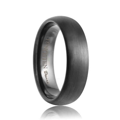 black tungsten ring