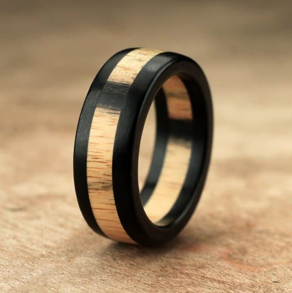 ebony wooden ring