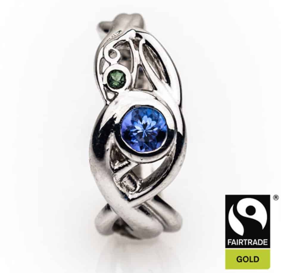 art nouveau style ring