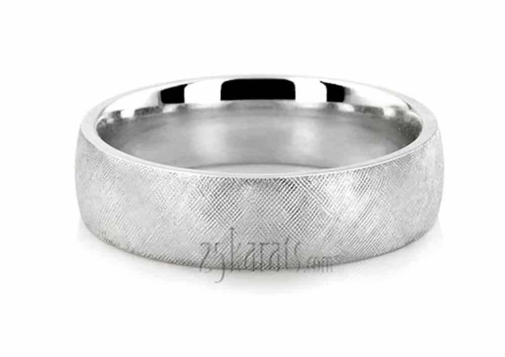 florentine plain wedding band