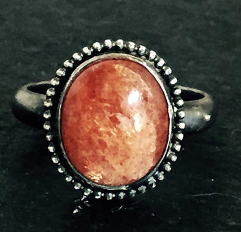 sunstone ring