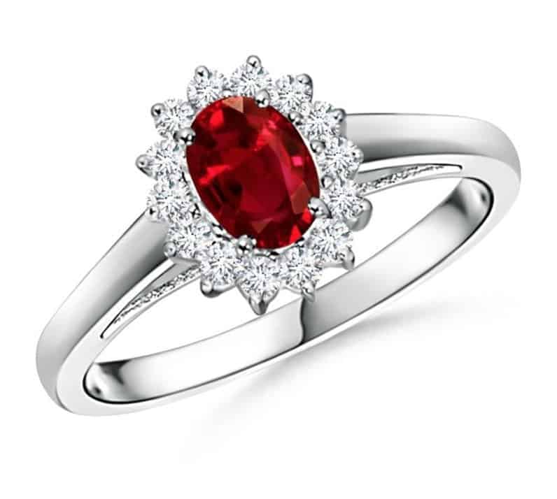 ruby gemstone engagement ring