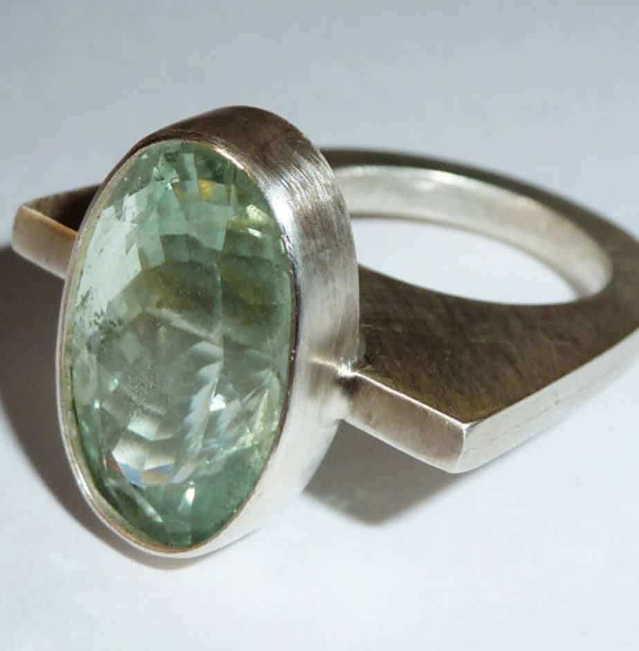 silver rare hiddenite gemstone