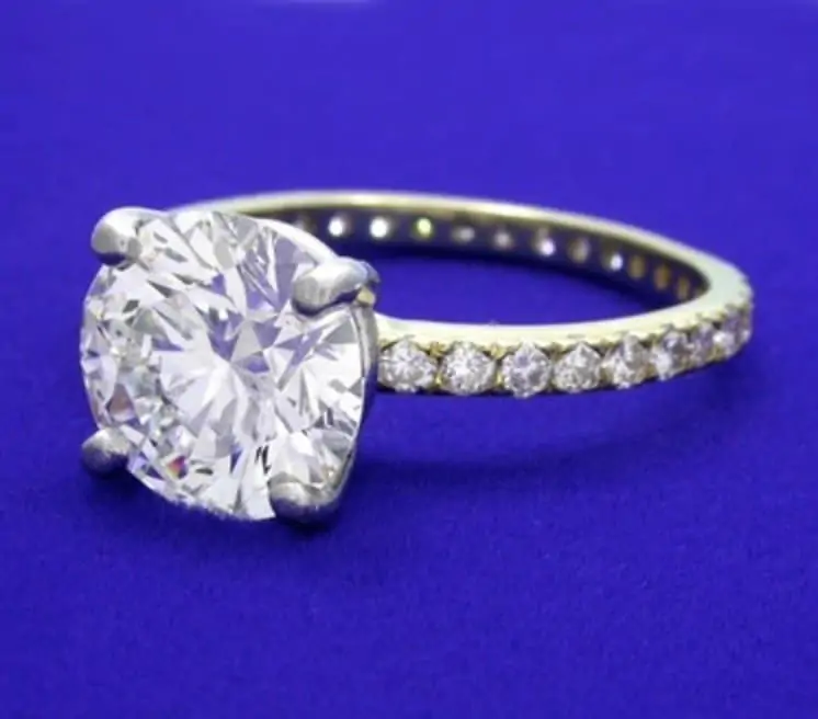 3 Carat Round Brilliant Cut Diamond ring