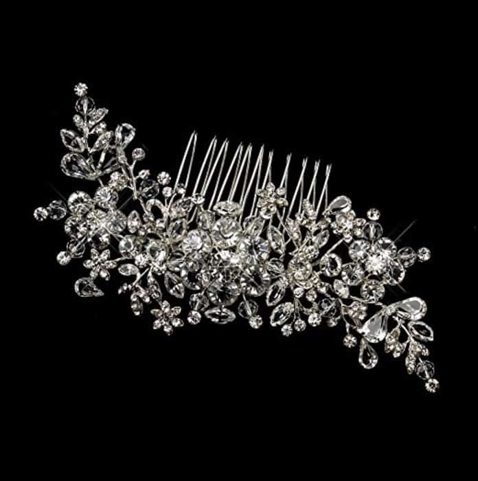 Ilana Antique Rhinestone & Crystal Comb Wedding Bridal Special Occasion