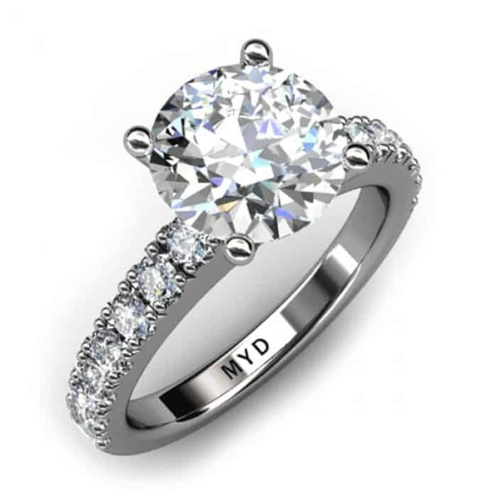 Infinity Round Brilliant Cut Diamond Ring