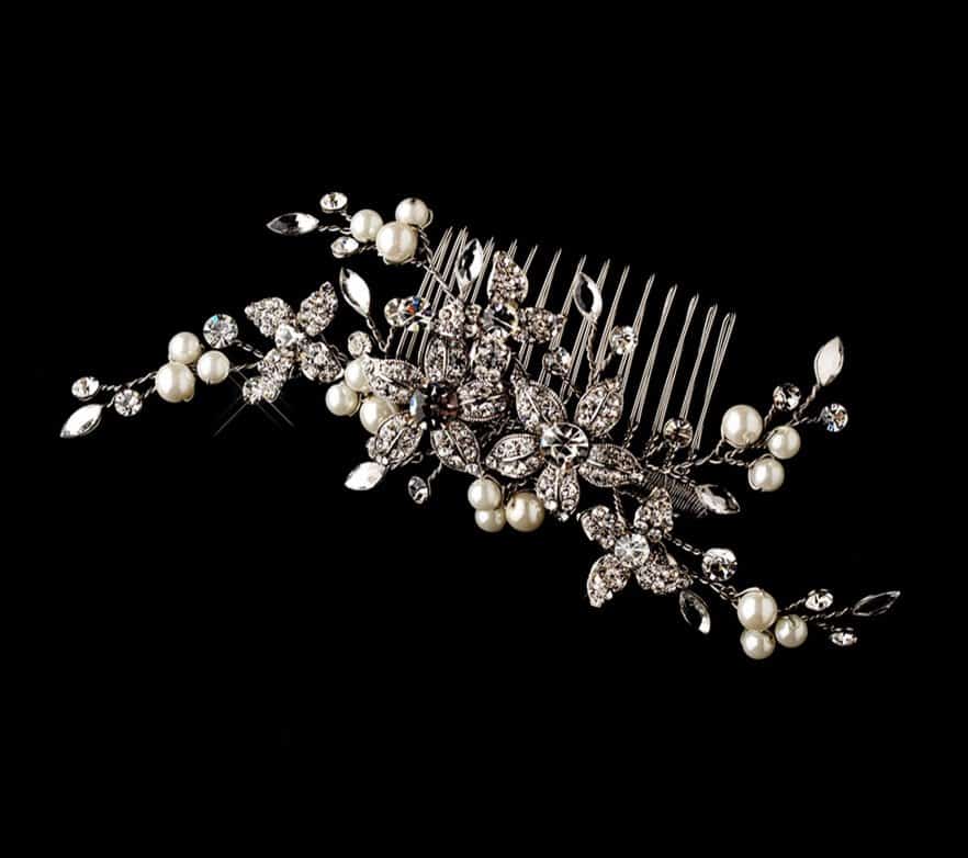 Vintage Floral Vine Bridal Hair Comb