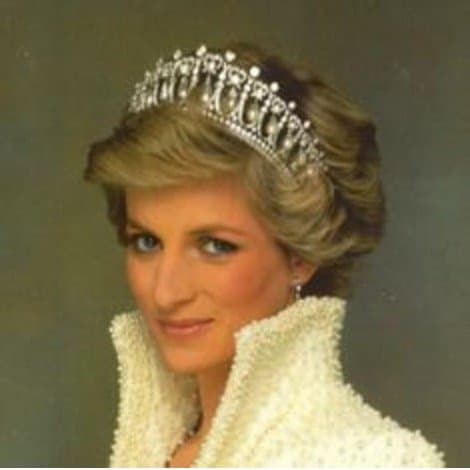 Princess Diana Di Tiara, Royal Hearts, Princess of Wales, Bridal Tiara, Wedding