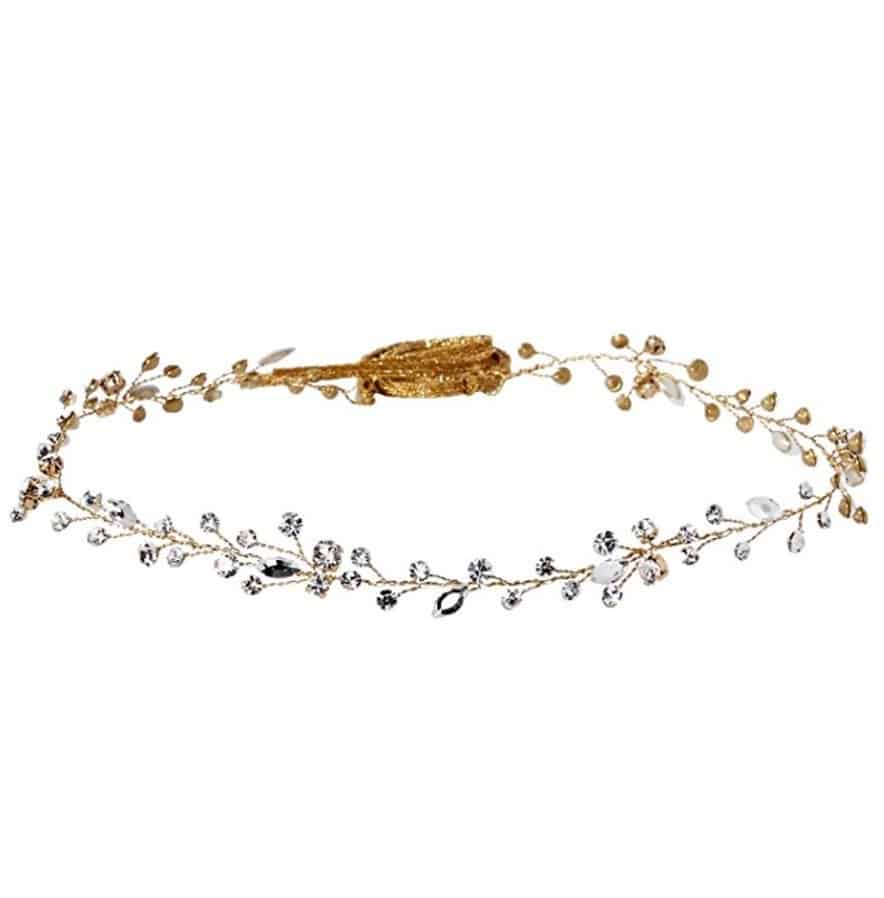 Twigs & Honey Women's Simple Crystal Hair Vine Bridal Hairpiece