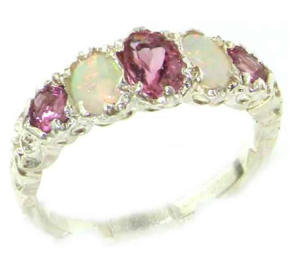 tourmaline engagement ring