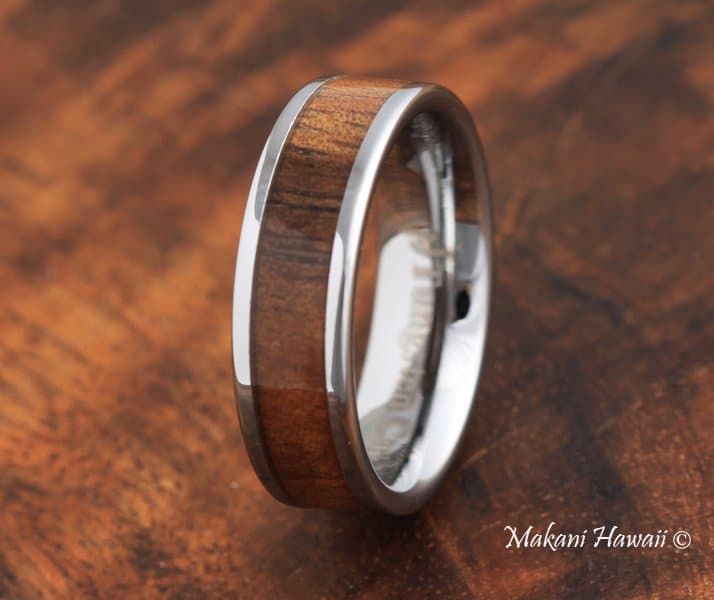 tungsten koa ring