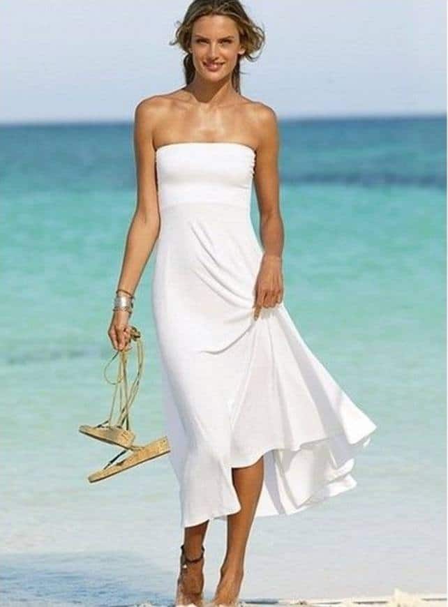 casual beach wedding dress