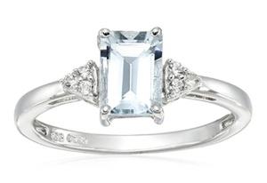 Best Aquamarine Rings white sapphire