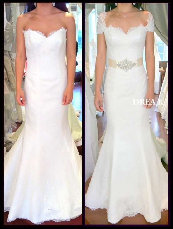 before and after wedding dress alterations