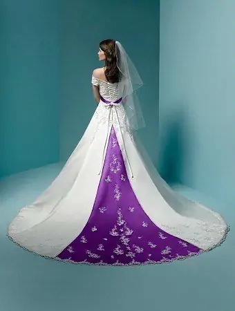 change wedding dress color