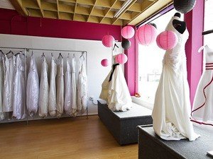 consignment shop wedding dress