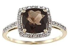 smoky quartz cushion cut