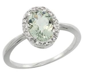 green amethyst oval cut