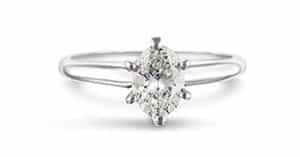 oval cut solitaire diamond