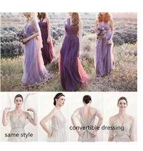 Picking Bridesmaids Dresses purple convertible