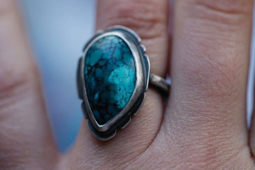 best diamond alternatives - turquoise ring