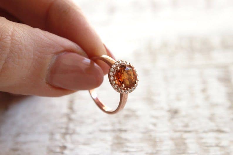 amber ring