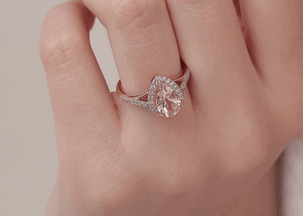 angara morganite ring