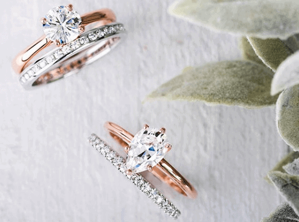 Charles and colvard hot sale engagement rings