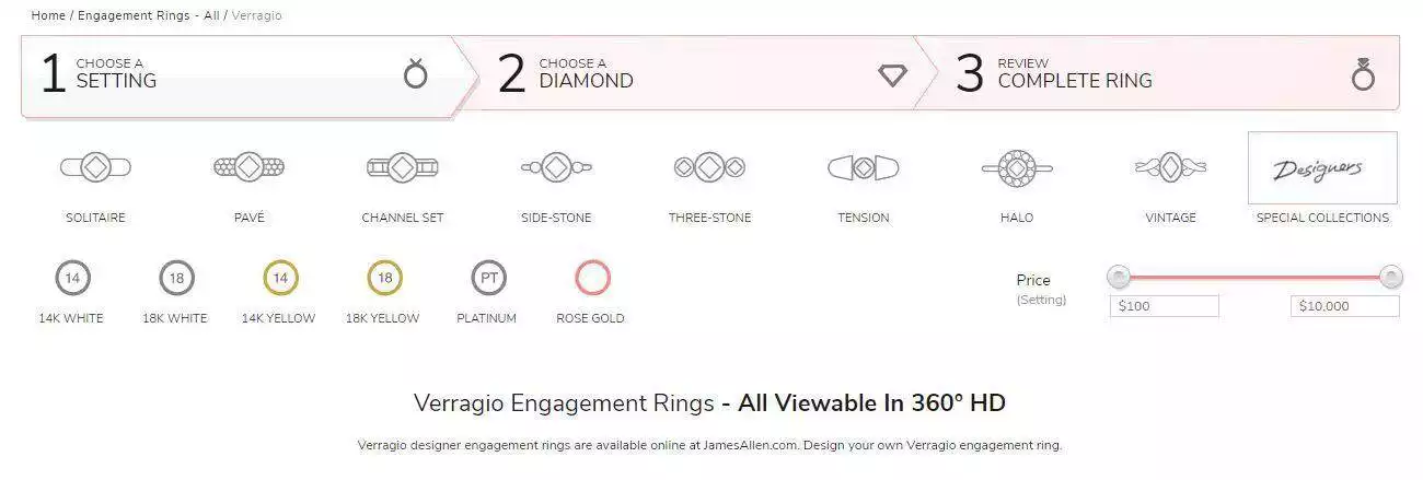 James Allen + Verragio Setting!