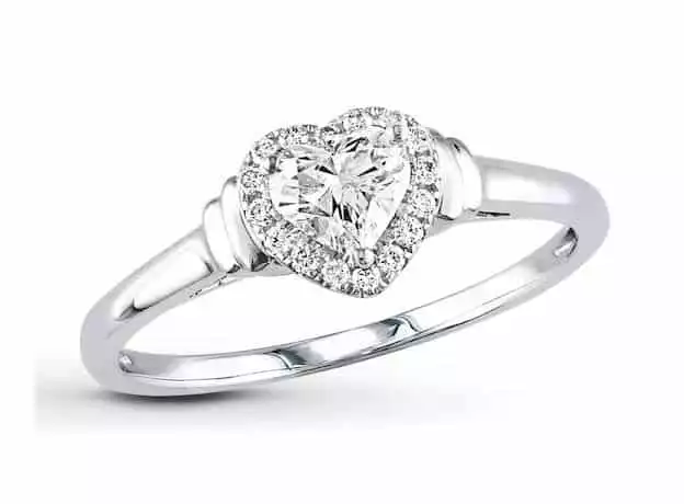 Kay's heart shaped sale diamond ring