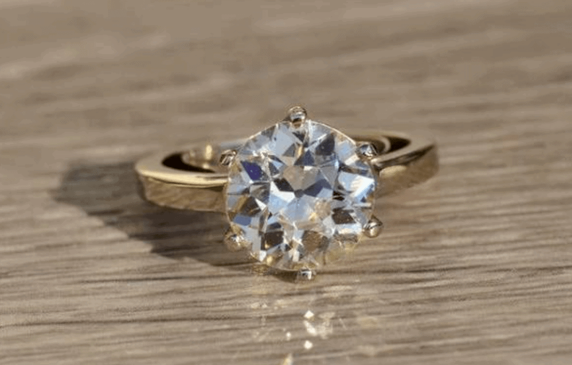 old european diamond cut ring