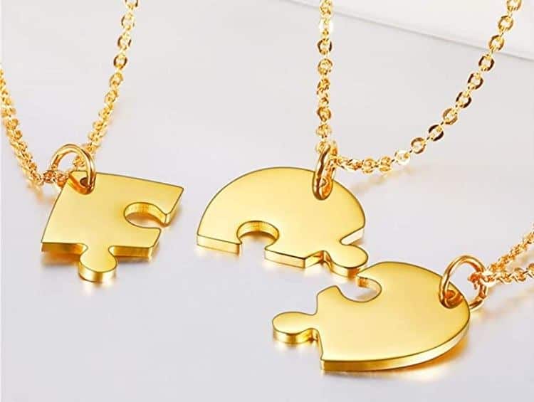 Bestie Friendship Necklaces with Permanent est. Date