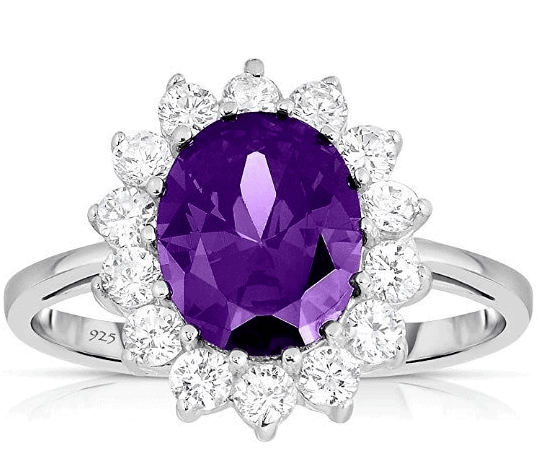 Royal Amethyst Engagement Ring