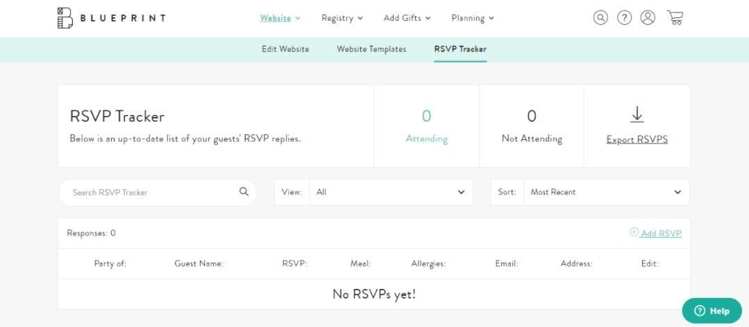 blueprint online rsvp