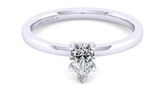 Paula Pear Shaped Diamond Engagement Ring